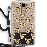 Tijger: LG K10 (2016) Transparant Hoesje met koord