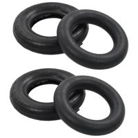 VidaXL 4-delige kruiwagenbanden- en binnenbandenset 3.50-8 4pr rubber