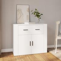 Dressoir 80x33x70 cm bewerkt hout wit