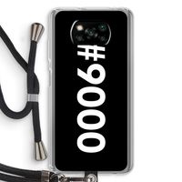 #9000: Xiaomi Poco X3 Pro Transparant Hoesje met koord #9000: Xiaomi Poco X3 Pro Transparant Hoesje met koord