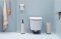 Brabantia ReNew toiletaccessoire set van 3 - toiletborstel met houder, toiletrolhouder en reserverolhouder - Soft Beige - thumbnail