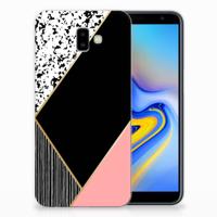 Samsung Galaxy J6 Plus (2018) | TPU Hoesje | Zwart Roze Vormen