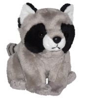 Pluche knuffel Wasbeer van 13 cm   -