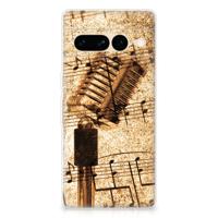 Google Pixel 7 Pro | Siliconen hoesje | met foto Bladmuziek