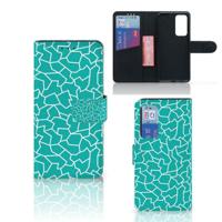 Huawei P40 Hoesje Cracks Blue Huawei P40 Hoesje Cracks Blue