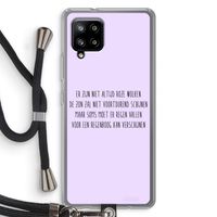 Regenboog: Samsung Galaxy A42 5G Transparant Hoesje met koord