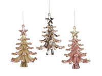 Ornament plc kerstboom roze l7 cm Kurt S. Adler - Kurt s adler