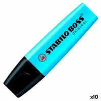 Fluoriscerende Markeerstift Stabilo Boss Blauw (10 Stuks) (1 Stuks)