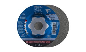 PFERD 64187116 CC-GRIND-SOLID 115 SGP STEEL Schuurschijf Diameter 115 mm Boordiameter 22.23 mm 10 stuk(s)