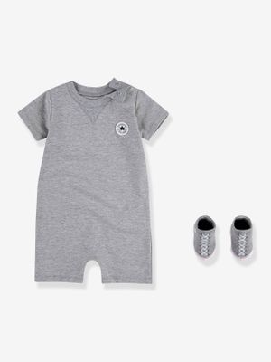 Set van 2 playsuits + sokken Lil Chuck CONVERSE grijs