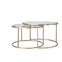 Light & Living - Salontafel DUARTE - Ø75x44cm - Goud - Set van 2 - thumbnail