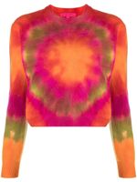 The Elder Statesman pull Tunnel à imprimé tie dye - Orange