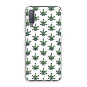 Weed: Samsung Galaxy A7 (2018) Transparant Hoesje