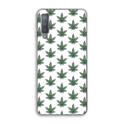 Weed: Samsung Galaxy A7 (2018) Transparant Hoesje