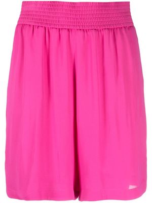 Fabiana Filippi short à taille élastiquée - Rose