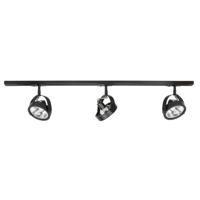 Highlight 1-fase railset 100cmMalta zwart met 3 spots - S7003.01