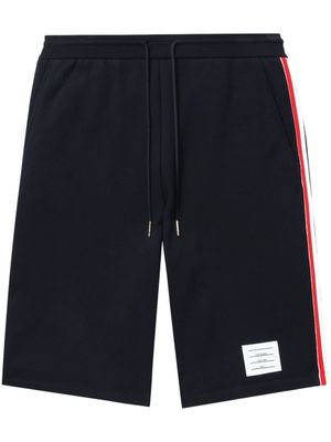 Thom Browne short à bandes latérales contrastantes - Bleu