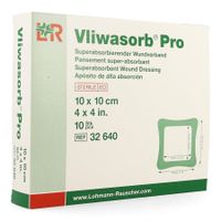 Vliwasorb Pro Verband 10x10cm 10 32640