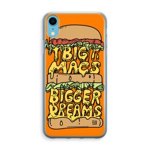 Big Macs Bigger Dreams: iPhone XR Transparant Hoesje