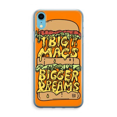 Big Macs Bigger Dreams: iPhone XR Transparant Hoesje