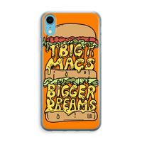 Big Macs Bigger Dreams: iPhone XR Transparant Hoesje