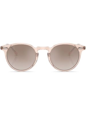 Oliver Peoples lunettes de soleil teintées à monture ronde - Rouge