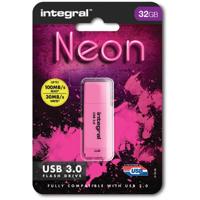 Integral Neon USB 3.0 stick, 32 GB, roze