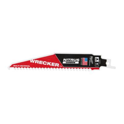 Milwaukee Multi Materiaal Reciprozaagblad Sawzall WRECKER NITRUS Carbide | TCT WRECKER NITRUS 150mm x 6 Tpi | 5 pc - 48475571