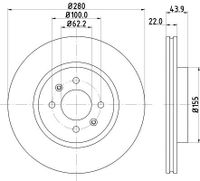 Remschijf 8DD355118251