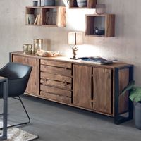 Artistiq Dressoir Live Edge 200cm - Bruin - thumbnail