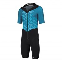 Assos Trisuit Triator SS speedsuit korte mouwen blauw heren S