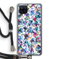Hibiscus Flowers: Samsung Galaxy A12 Transparant Hoesje met koord