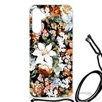 Case voor Samsung Galaxy A14 5G Dark Flowers