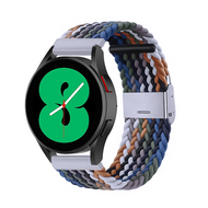 Braided nylon bandje - Multicolor Dark - Samsung Galaxy watch 7 - 40mm / 44mm - thumbnail