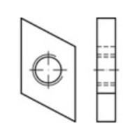 TOOLCRAFT 161557 Schroefplaten voor hamerkopschroeven M10 Staal Galvanisch verzinkt 100 stuk(s) - thumbnail