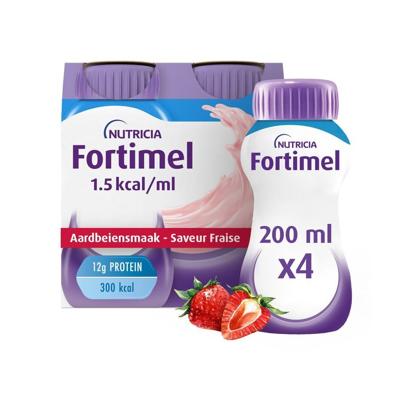 Fortimel 1.5kcal Aardbei 4x200ml