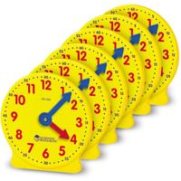 Learning Resources Big Time Oefen Klok Mini 6 stuks Learning Resources Big Time Oefen Klok Mini 6 stuks
