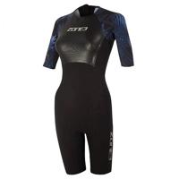Zone3 Tropical palm swimskin korte mouw dames