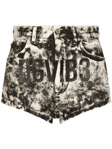 Dolce & Gabbana DGVIB3 short en coton à logo imprimé - Noir