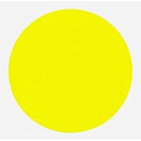 Etiket 75 mm rond fluor geel 500 rol