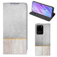 Samsung Galaxy S20 Ultra Book | Wallet Case | Wood Concrete Samsung Galaxy S20 Ultra Book | Wallet Case | Wood Concrete