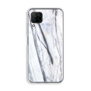 Gestreepte marmer: Huawei P40 Lite Transparant Hoesje