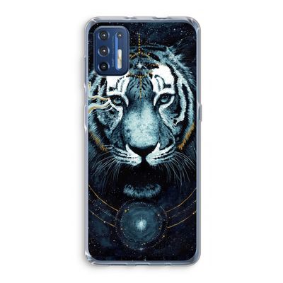 Darkness Tiger: Motorola Moto G9 Plus Transparant Hoesje