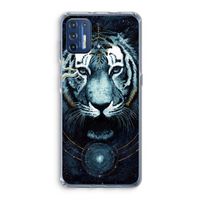 Darkness Tiger: Motorola Moto G9 Plus Transparant Hoesje