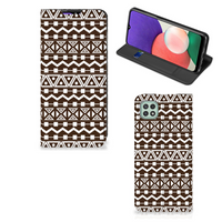 Samsung Galaxy A22 5G Hoesje met Magneet Aztec Brown - thumbnail