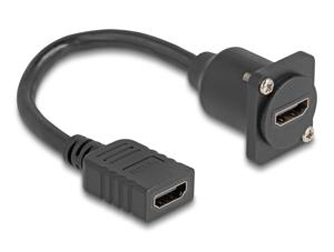 DeLOCK 87982 HDMI kabel 0,2 m HDMI Type A (Standaard) Zwart