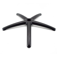 Noblechairs 5-spaak curverd zwart