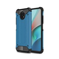 Lunso - Armor Guard backcover hoes - Xiaomi Redmi Note 9  - Licht Blauw