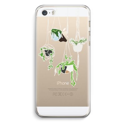 Hang In There: iPhone 5 / 5S / SE Transparant Hoesje