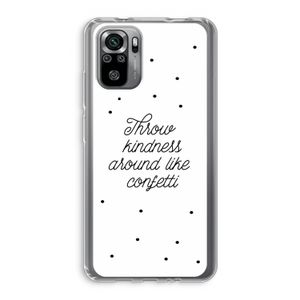 Confetti: Xiaomi Redmi Note 10S Transparant Hoesje